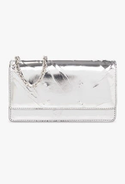 Maison Margiela Large Chain Wallet In Silver