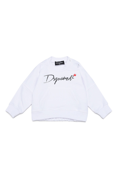 Dsquared2 Kids' Logo Sweatshirt In White