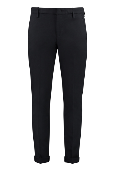 DONDUP GAUBERT WOOL AND COTTON TROUSERS