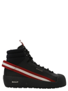 Bally Clyde Leather & Tech Coated Hiking Boots In Black