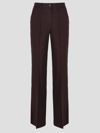 P.a.r.o.s.h Palazzo Trousers In Pink & Purple