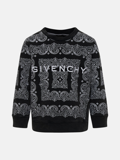 Givenchy Kids' Black Cotton Blend Sweatshirt