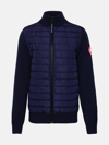 CANADA GOOSE HYBRIDGE NAVY KNIT JACKET