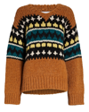 Re/done Strickpullover Aus Alpakamischung In Brown