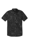 Volcom Warbler Printed Regular Fit Shirt In Black