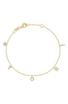 Bony Levy Monroe Reflecting Bracelet In 18k Yellow Gold - 5 Charms