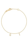 Bony Levy Monroe Reflecting Bracelet In 18k Yellow Gold - 2 Charms