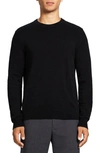 Theory Hilles Cashmere Crewneck Sweater In Black
