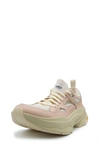 Brandblack Saga Mix-media Chunky Sneakers In White Pink