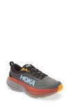 Hoka Bondi 8 Running Shoe In Anthracite/castlerock
