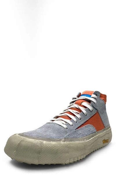 Brandblack Capo Dirty High Top Sneaker In Orange Grey
