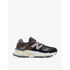 New Balance 9060 Suede And Mesh Trainers In Brown