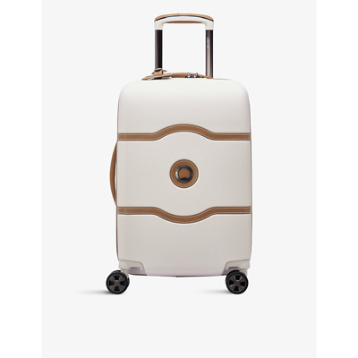 Delsey Chatelet Air Shell Suitcase 55cm In Beige
