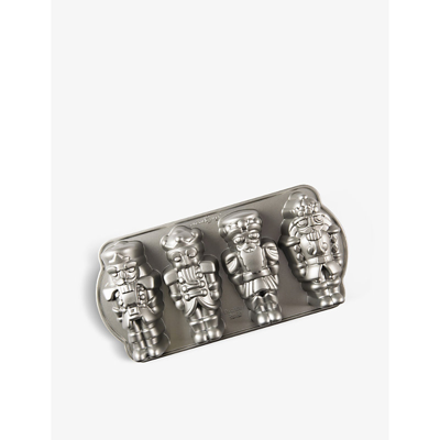 Nordicware Nutcracker Cast-aluminum Cakelet Pan In Gray