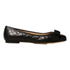 Ferragamo Varina Quilted Leather Ballet Flats In Black