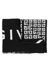 Givenchy Reversible Logo-intarsia Scarf In Black