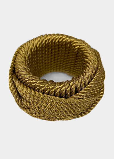 Von Gern Home Rope Napkin Ring In Gold