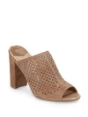 DIANE VON FURSTENBERG TAVIANO LASER CUT MULES,0400093490537