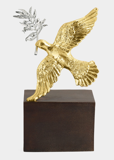 Michael Aram Dove Of Peace Sculptural Urn In Gold