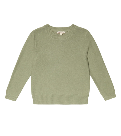 Caramel Kids' Jay Wool-blend Sweater In Sage Green