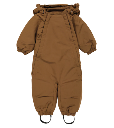 Liewood Baby Lin Snowsuit In Pecan
