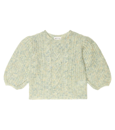 Morley Kids' Ragna Wool And Mohair Wool-blend Sweater In Jade