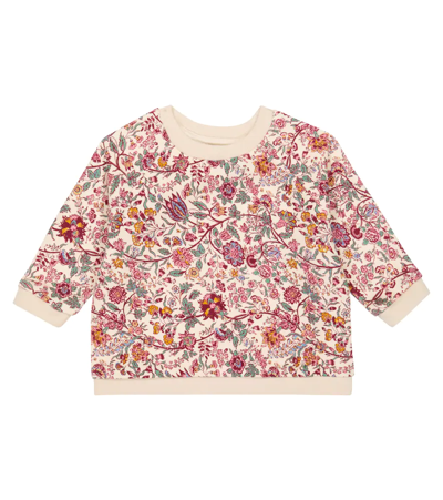 Louise Misha Kids' Baby Kyra Floral Cotton Sweatshirt In Cream Savage Garden