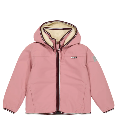 Molo Kids' Winner Padded Jacket In Pink