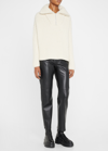 RAG & BONE HANNAH HALF-ZIP RIBBED SWEATER