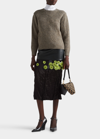 Prada Cashmere And Wool Turtleneck Sweater In F0065 Corda
