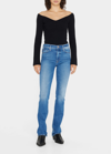 Mother The Looker Skinny Mid-rise Stretch-denim Jeans In Opposites