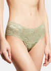 Cosabella Never Say Never Hottie Lace Hotpants In Nile Mist