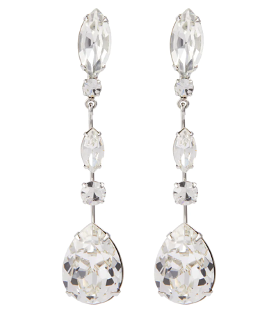 Jennifer Behr Women's Cicely Rhodium-plated & Crystal Drop Earrings In Silver