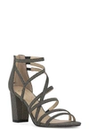 Jessica Simpson Stassey Cage Sandal In Black/ White