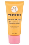 MEGABABE THE CREAM DEO ALUMINUM-FREE DAILY DEODORANT WITH ODOR-BLOCKING AHAS, 2 OZ