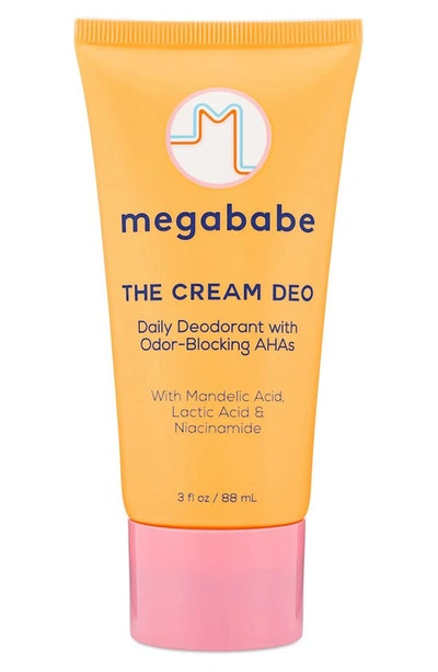 Megababe The Cream Deo Aluminum-free Daily Deodorant With Odor-blocking Ahas, 2 oz