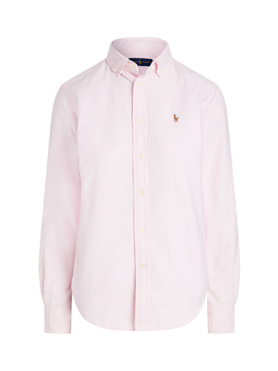 Ralph Lauren Cotton Shirt In Bath Pink