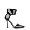 Alexander Mcqueen Punk Patent Pump In Black