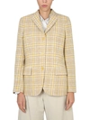 Aspesi Tailored Jacket Checked Pattern In Multi