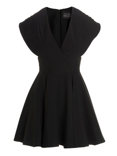 GIOVANNI BEDIN PLEATED DETAIL MINIDRESS