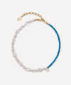 LIZZIE FORTUNATO GOLD-PLATED LUSS BEAD AND PEARL NECKLACE