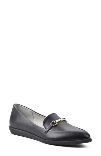 Cliffs By White Mountain Maria Pointed Toe Loafer In Black/ Smooth
