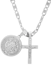 HMY JEWELRY STAINLESS STEEL CROSS NECKLACE