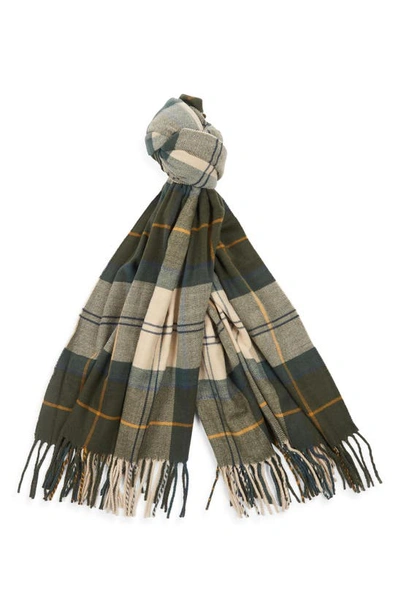 Barbour Hailes Tartan Scarf In Ancient