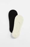 Jjill J.jill No-show Socks 2-pair Set In Black,cream