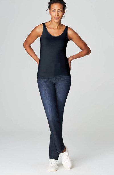 Jjill J.jill Perfect Reversible Tank In Navy Blue