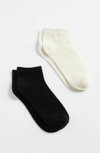 JJILL J.JILL RAYON FROM BAMBOO-BLEND ANKLE SOCKS 2-PAIR SET