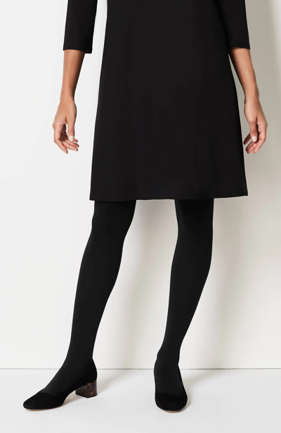 Jjill J.jill Opaque Shaping Tights In Black