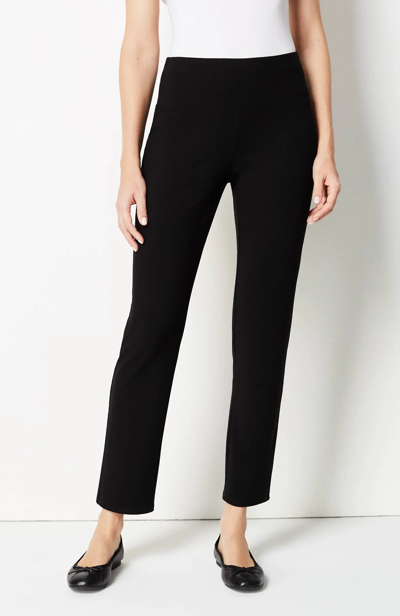 Jjill J.jill Wearever Smooth-fit Slim-leg Pants In Black