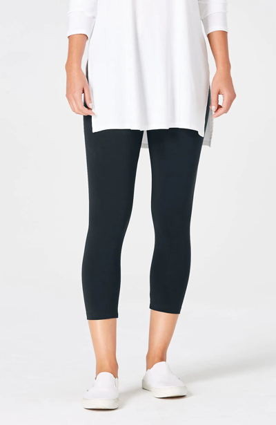 Jjill J.jill Pima Capri Leggings In Deep Blue